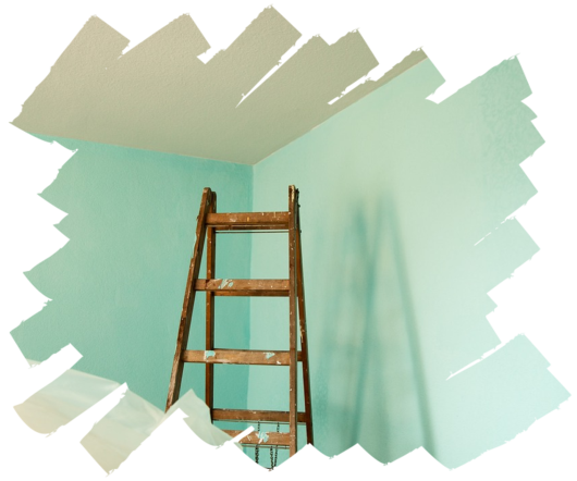Leiter mit Hintergrund Leiter